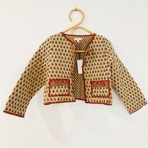 Pink Chicken NY little girls 100% cotton quilted floral  bohemian  NEW